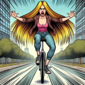 unicycle lady